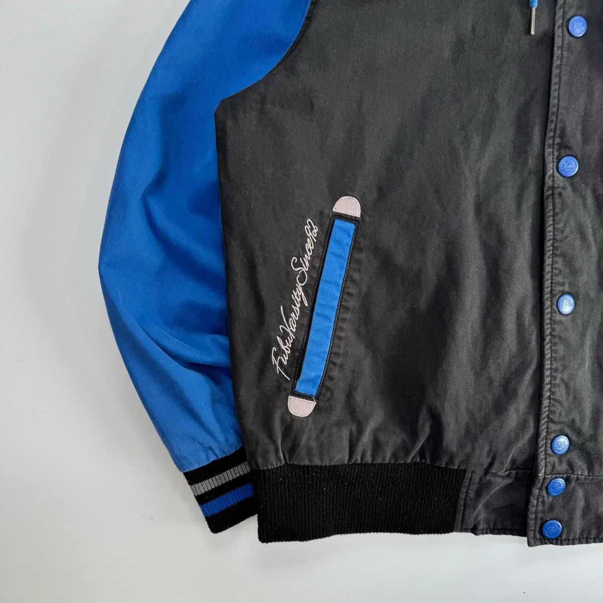 FUBU フブ バッグ ロゴ バイカラー ブラック ブルー 野球 アウター