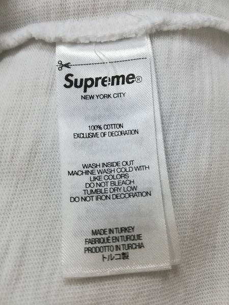 [コラボ] Supreme × HYSTERIC GLAMOUR Tシャツ XL ホワイト×ネイビー 69 Football Top Tee 綿100％ | ★ W488