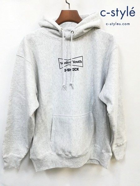 [美品] Wasted Youth × G-SHOCK ウェイステッドユース×ジーショック パーカー XL グレー | ★ W467
