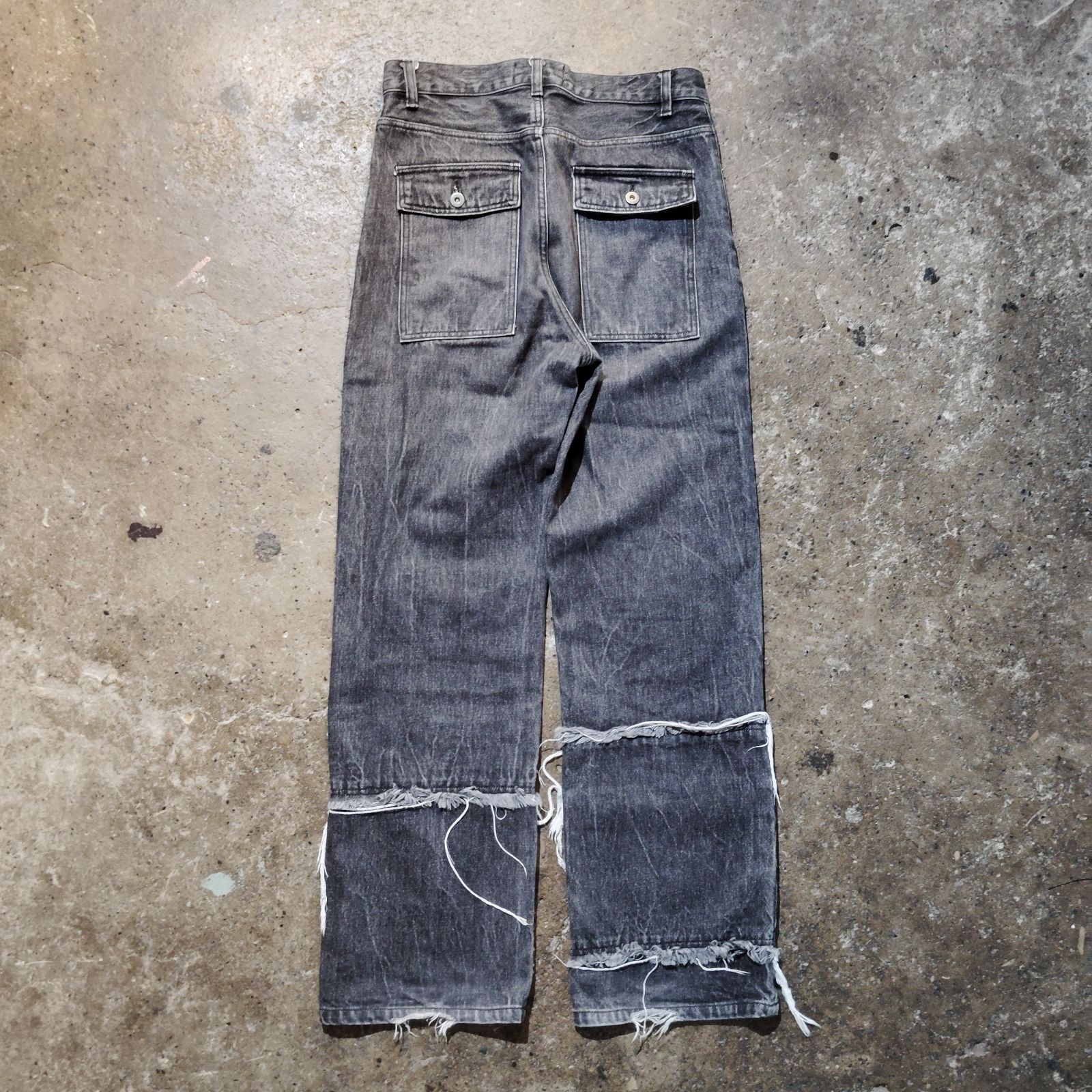 YUKI HASHIMOTO 22aw FRINGE WASHED JEANS ユウキハシモト 2022aw