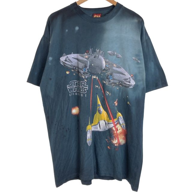 【中古】　STAR WARS　Tシャツ　90s vintage　90年代　OLD　半袖　トップス　クルーネック　プリント　映画　オーバーサイズ　古着　/1590
