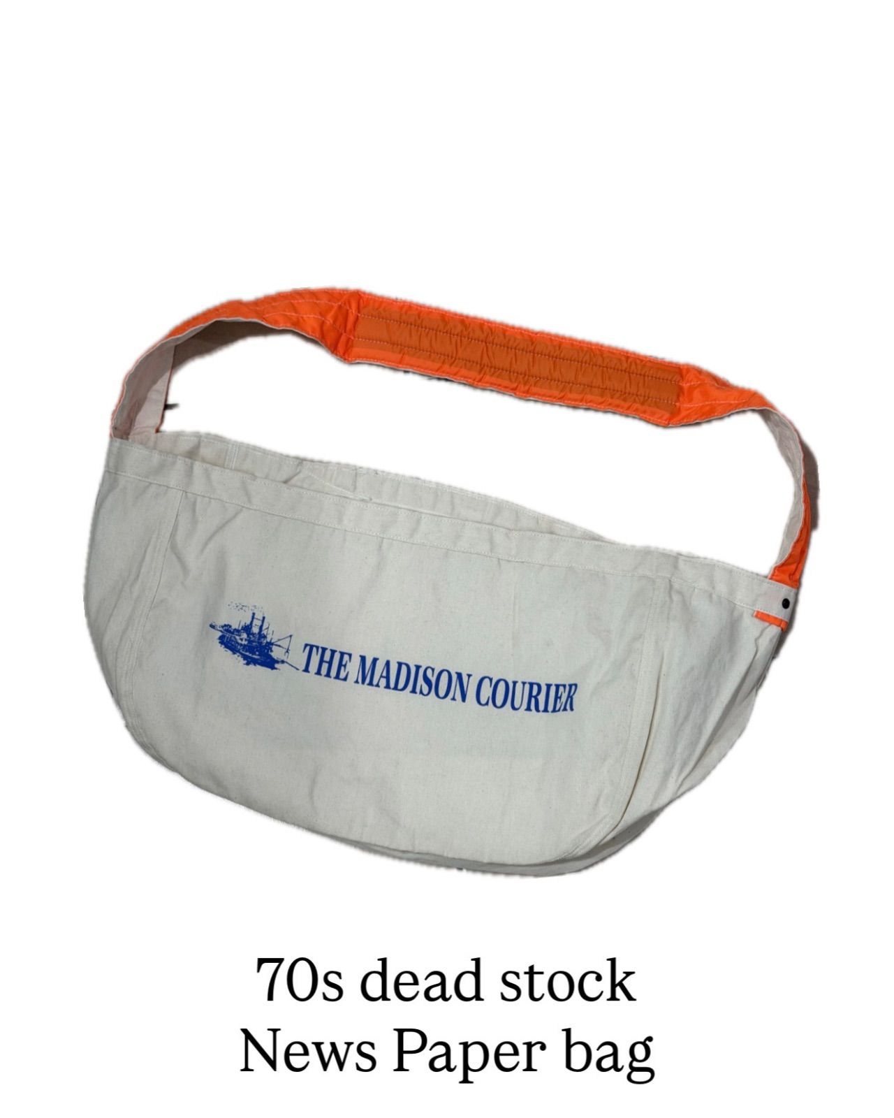 70's DEAD-STOCK / Newspaper Bag 】70年代 USA製 アメリカ製 デッド