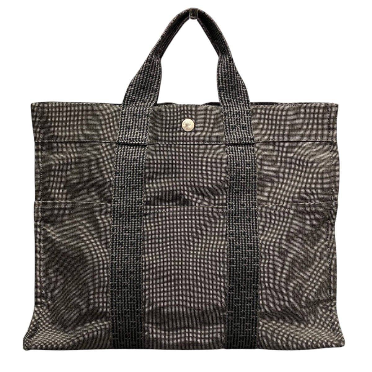 エルメス HERMES エールラインMM トートバッグ キャンバス ユニセックス