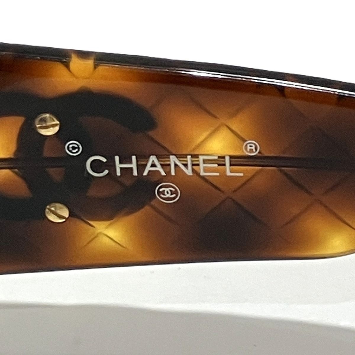 シャネル CHANEL ココマーク マトラッセ べっ甲調 サングラス