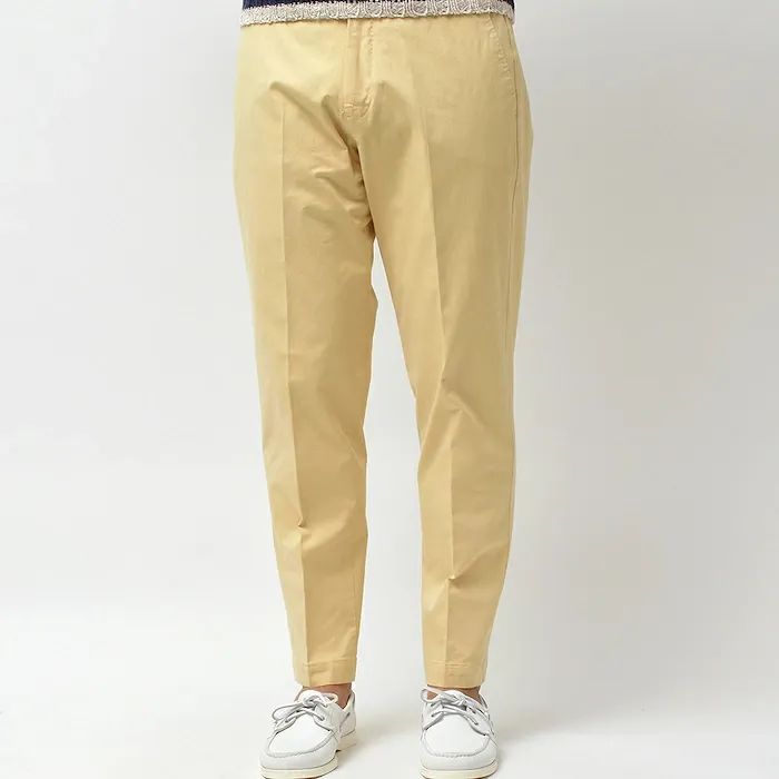 【40%OFF】50サイズ PT TORINO（ピーティー トリノ） コットン ストレッチ シャンブレー ノープリーツ パンツ LARRY FIT 33001026081 新品 アウトレット