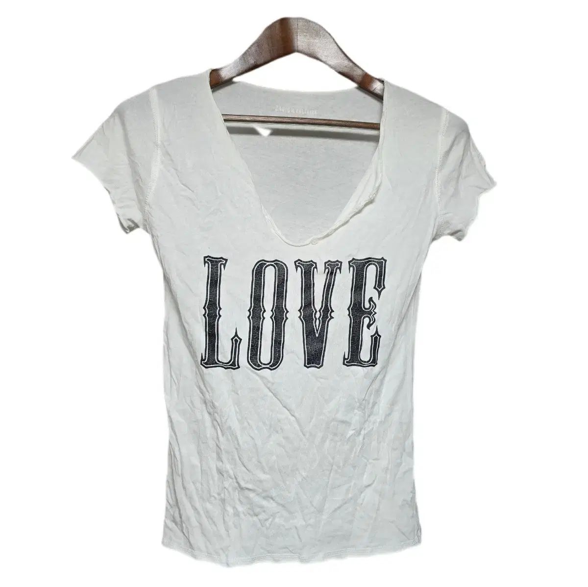 Zadig&Voltaire Y2K LOVE ゴシック クラック プリント T 7,244円