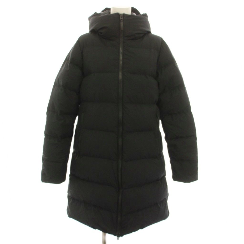 ザノースフェイス THE NORTH FACE ウィンドストッパーダウンシェルコート WS Down Shell Coat ダウンコート アウター フード ロゴプリント L 黒 ブラック NDW91964 /YT