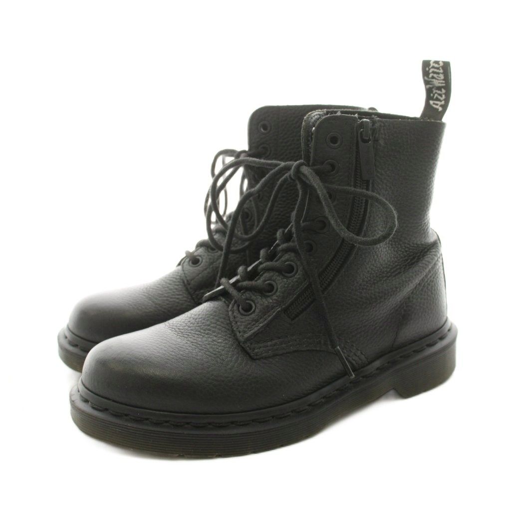 ドクターマーチン DR.MARTENS ショートブーツ レースアップ レザー UK5 黒 ブラック AW006 SK11R /KU 9,044円