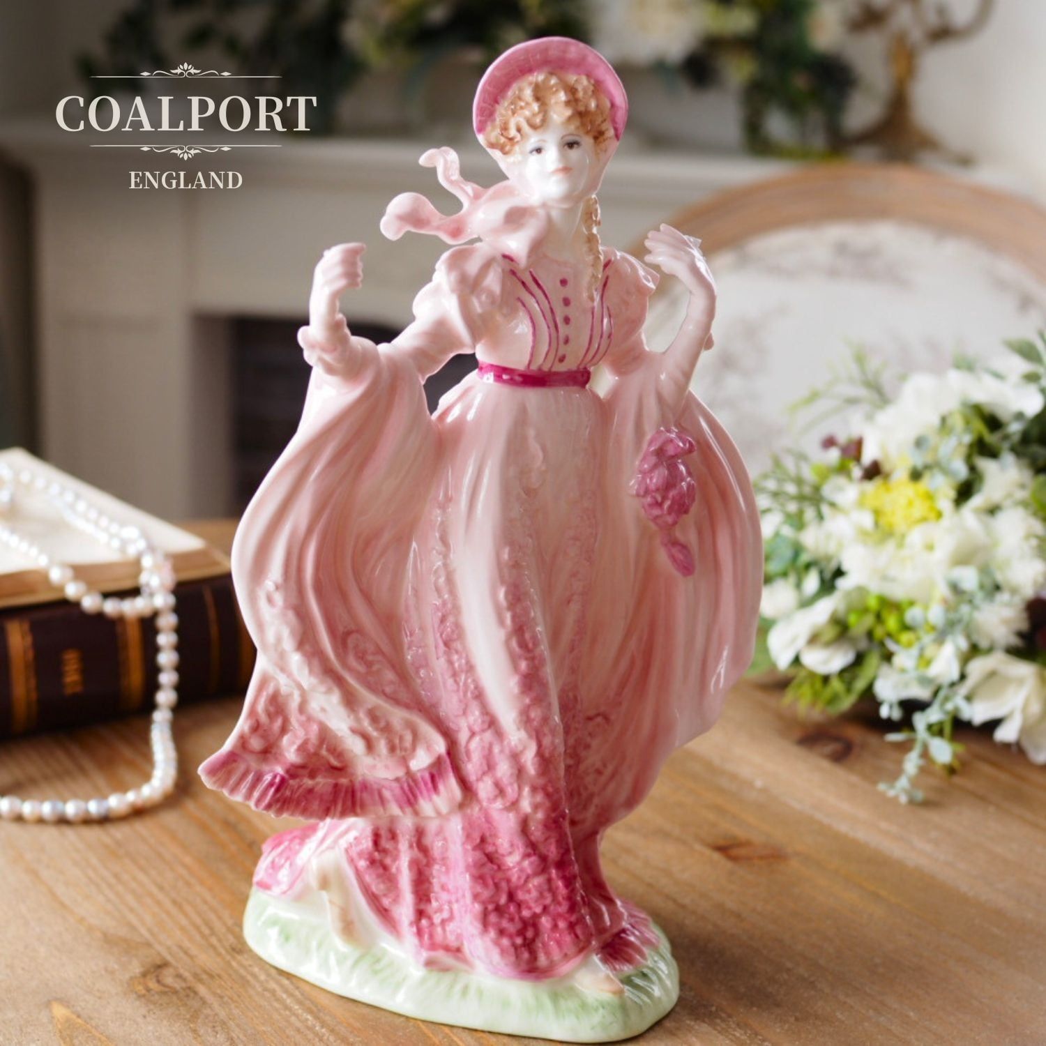 英国 Coalport Rosalie ロザリー フィギュリン ミレニアム2000