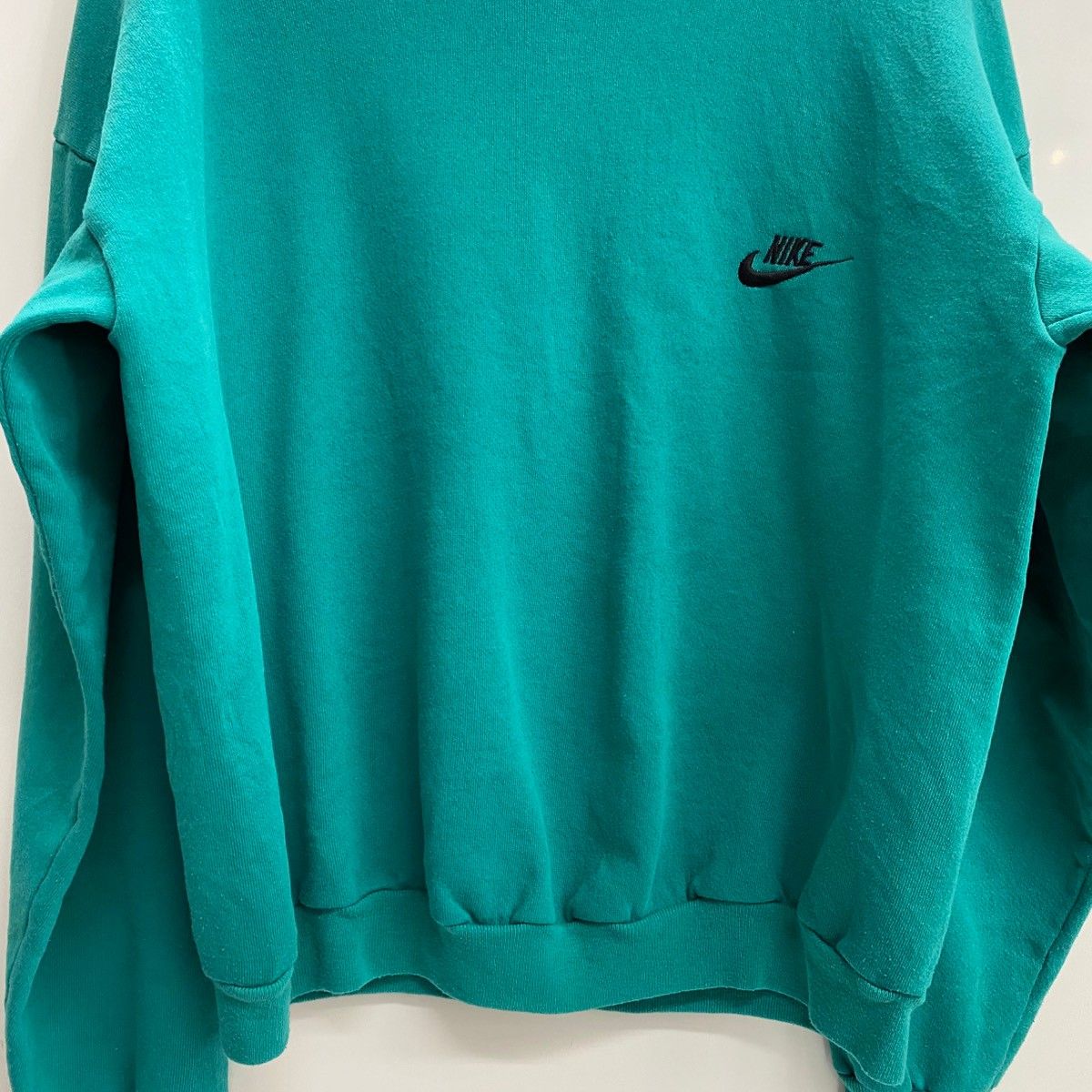 ナイキ NIKE 90's USA製 銀タグ ターコイズブルー スウェット ブルー Lサイズ 201MT-6401 VB