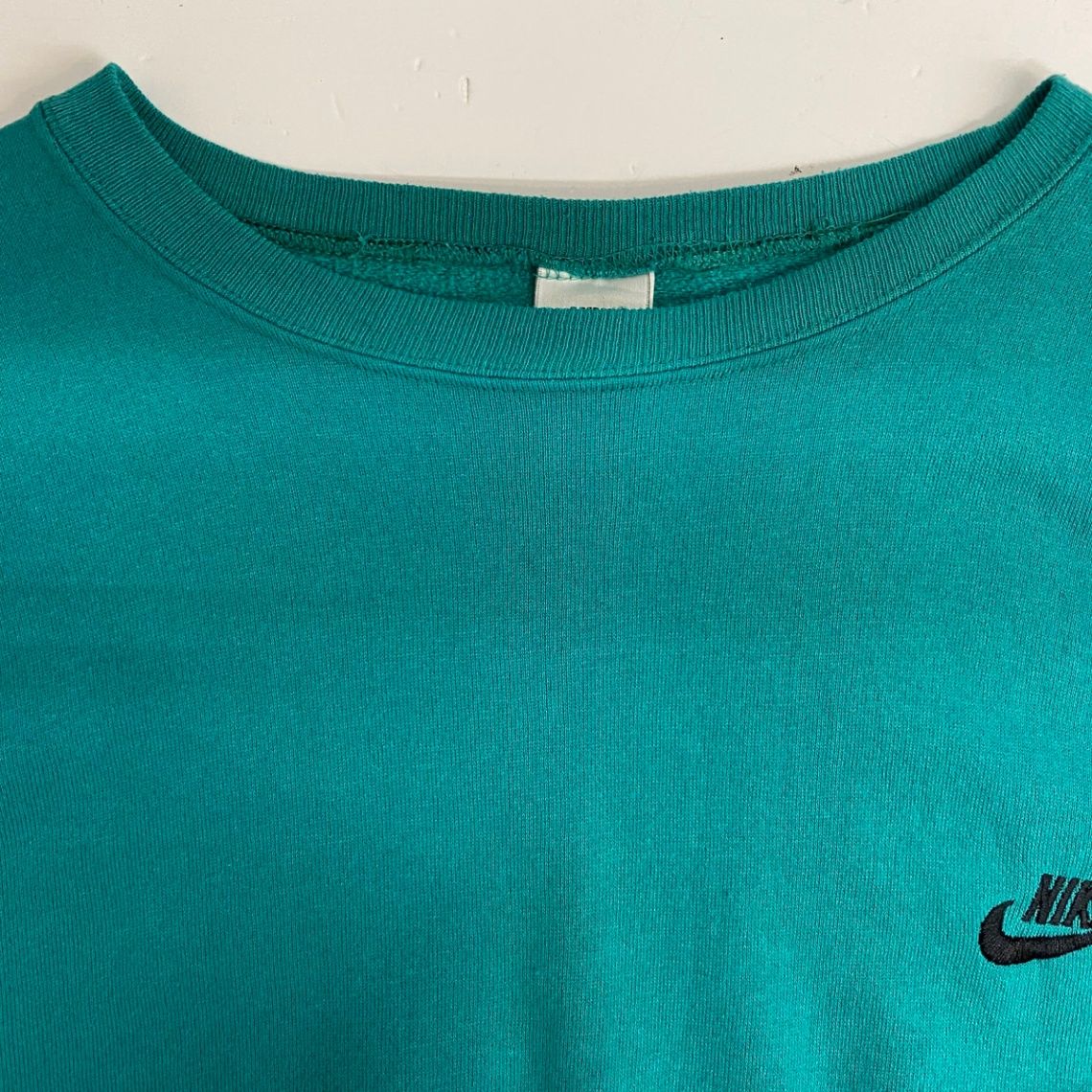ナイキ NIKE 90's USA製 銀タグ ターコイズブルー スウェット ブルー Lサイズ 201MT-6401 VB