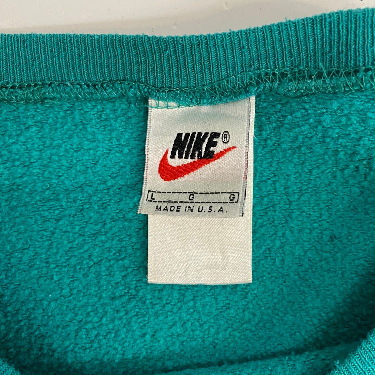ナイキ NIKE 90's USA製 銀タグ ターコイズブルー スウェット ブルー Lサイズ 201MT-6401 VB