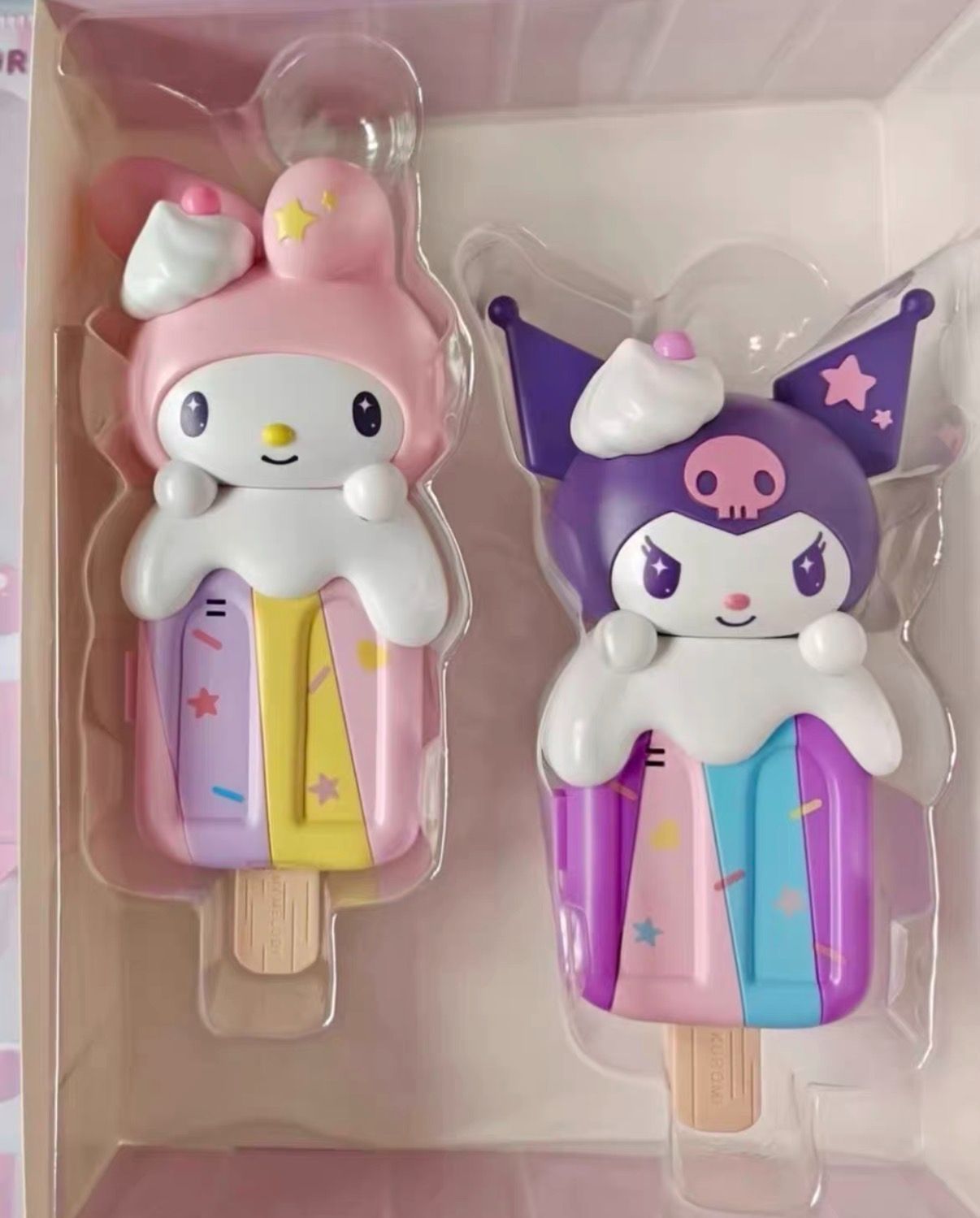 KFC x サンリオ コラボ マイメロディ クロミ アイスクリーム型トランシーバー 2台セット 正規ライセンス品 子供おもちゃ KFC x サンリオ コラボ マイメロディ クロミ アイスクリーム型