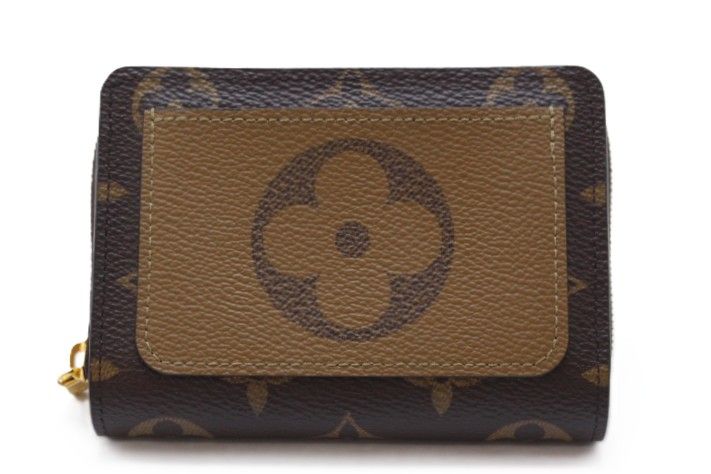 LOUIS VUITTON ルイ・ヴィトン ポルトフォイユ・ルー M81461 二つ折り財布 モノグラム・リバース レディース【中古】460 48,371円