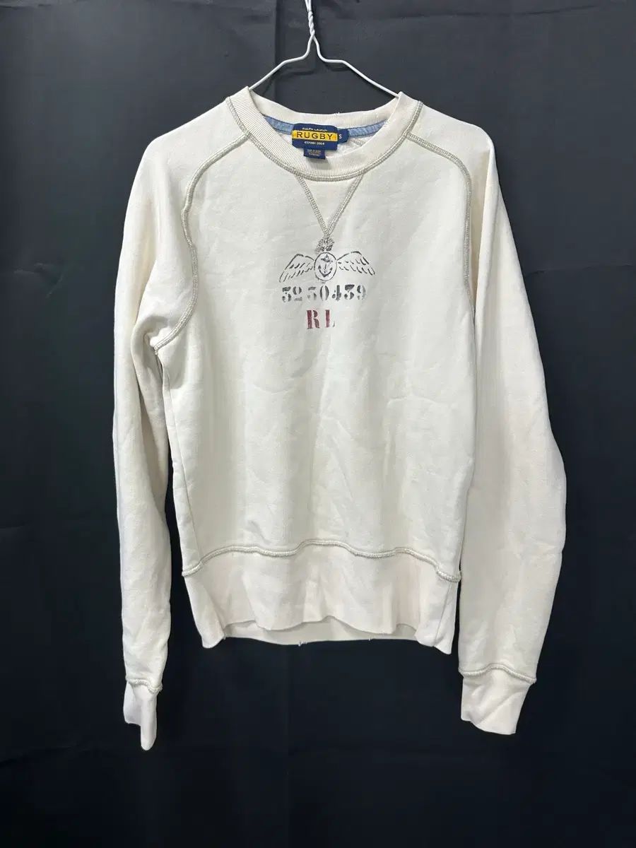 ラグビー ラルフローレン クリーム色 スウェット シャツ