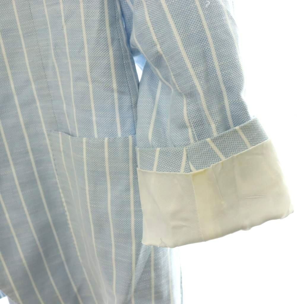 イザイア ISAIA ストライプ柄2Bテーラードジャケット 背抜き コットン イザイア ISAIA ストライプ柄2Bテーラードジャケット 背抜き コットン