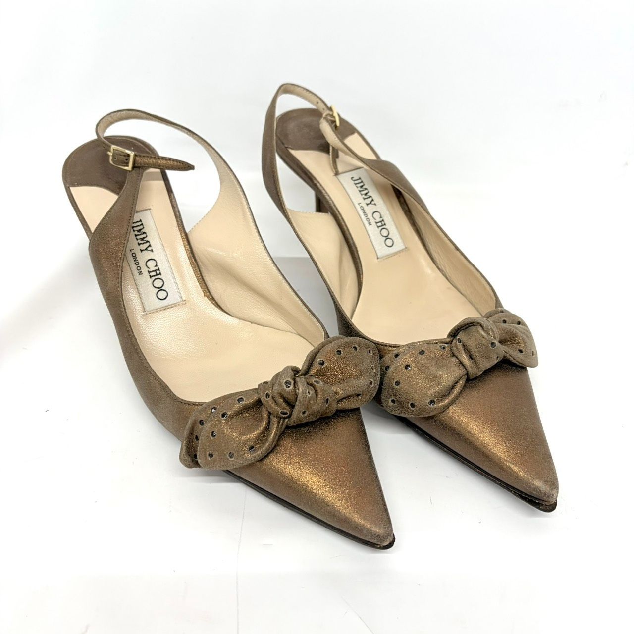 中古品】Jimmy Choo レディースパンプス EUR 37 23.5cm 24cm ジミー