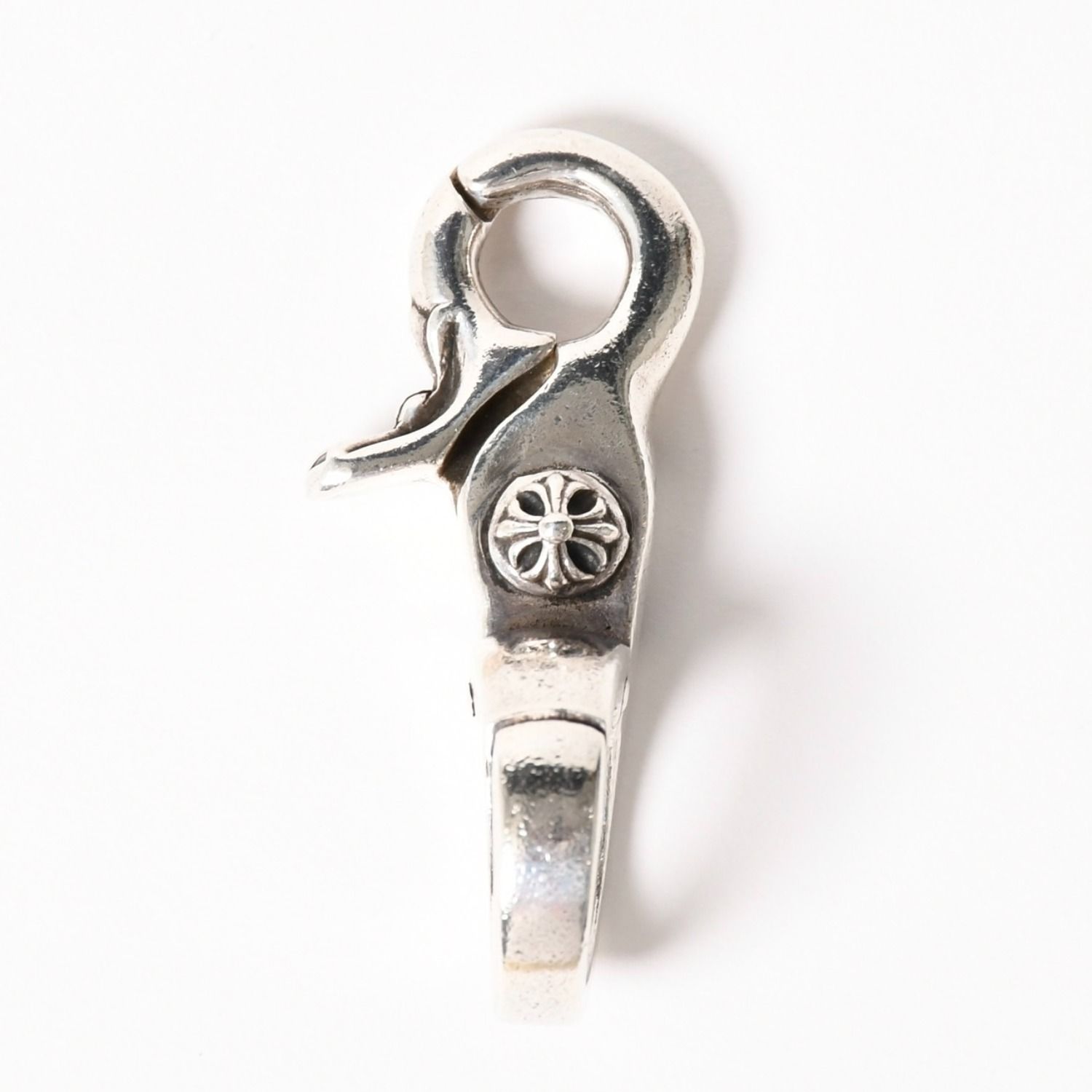 CHROME HEARTS クロムハーツ QUICK CLIP CROSS BALL クイッククリップ クロスボール キーリング 重量51.76g シルバー925 美品 中古 4a005930 154,000円
