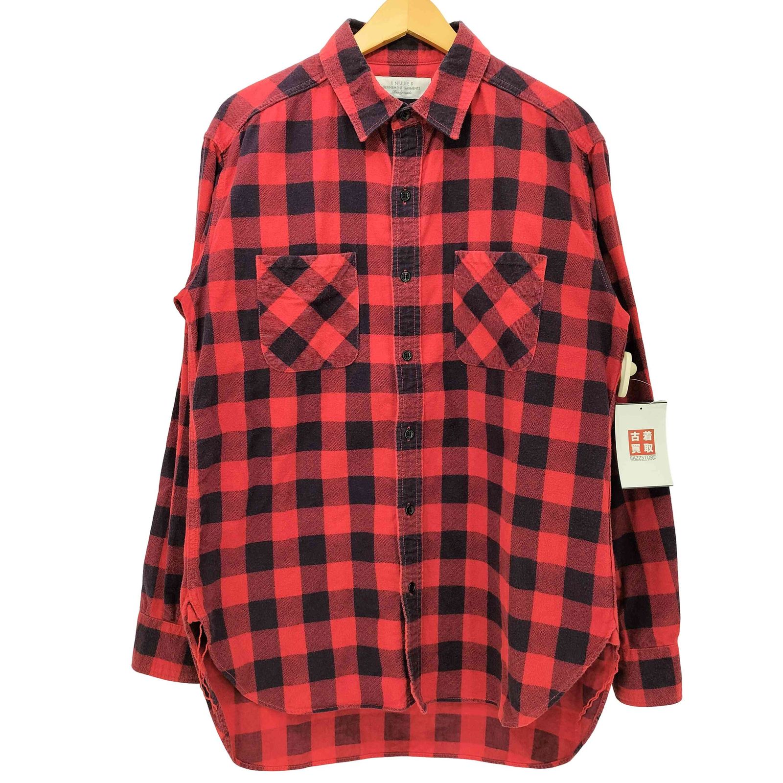 アンユーズド UNUSED Red Check US1042 L/S Shirt チェック柄 ロング