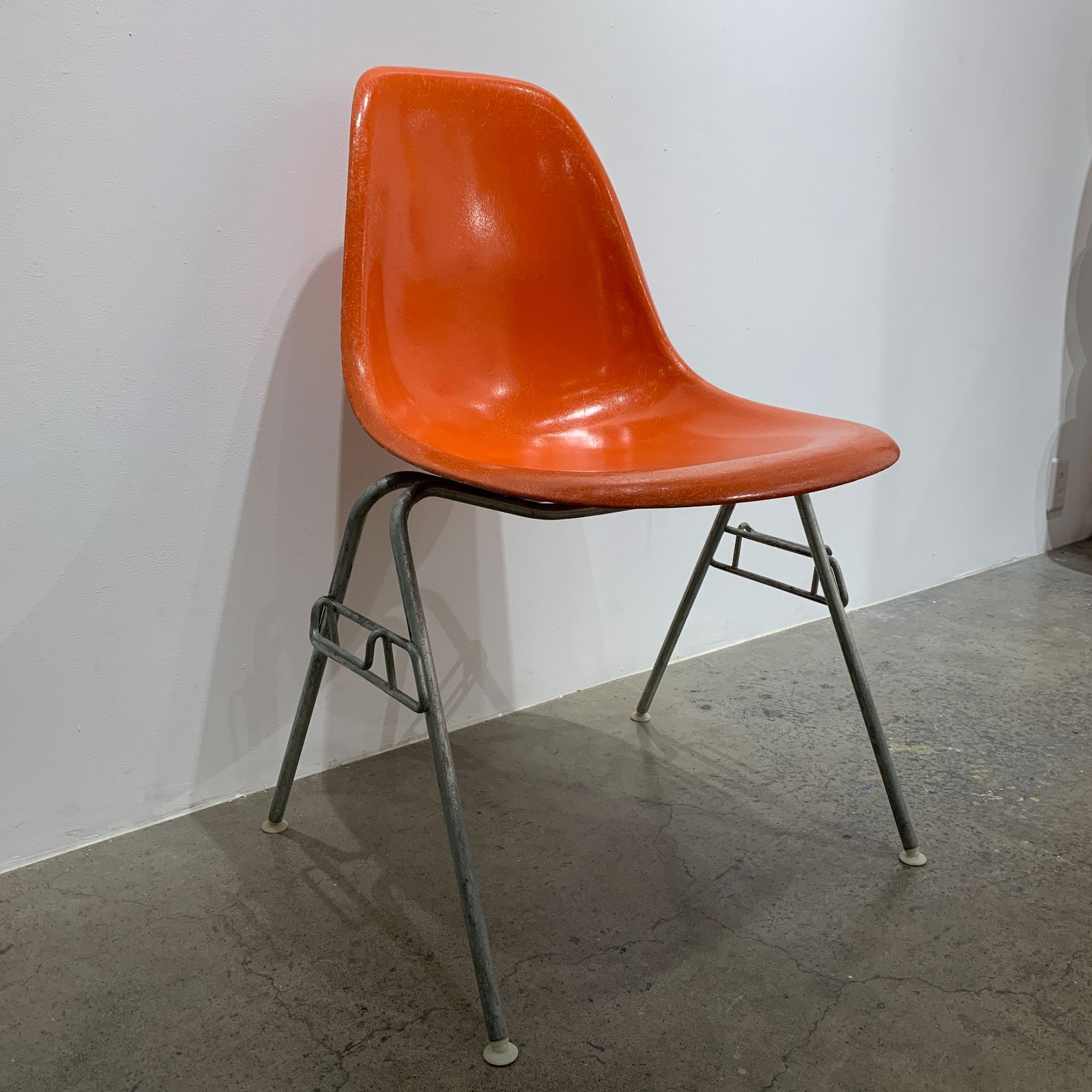 【 Herman Miller 】ハーマンミラー DSS Eames Side Shell Chiar / レッド オレンジ Red Orange