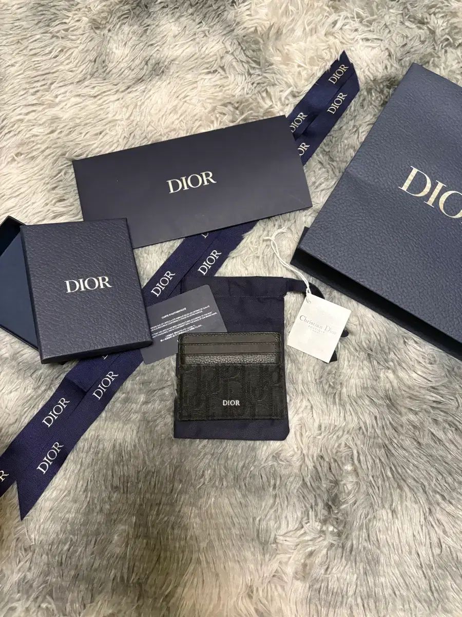 フルセット/ほぼ新品 Dior オブリーク カードウォレット