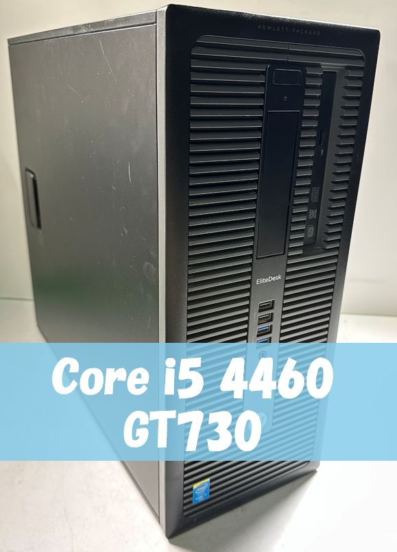 ビジネスデスクトップ/EliteDesk 800 G1 TWR/Windows10home/Core i5 4460/メモリ 16GB/SSD128GB/HP/gt730 10,500円