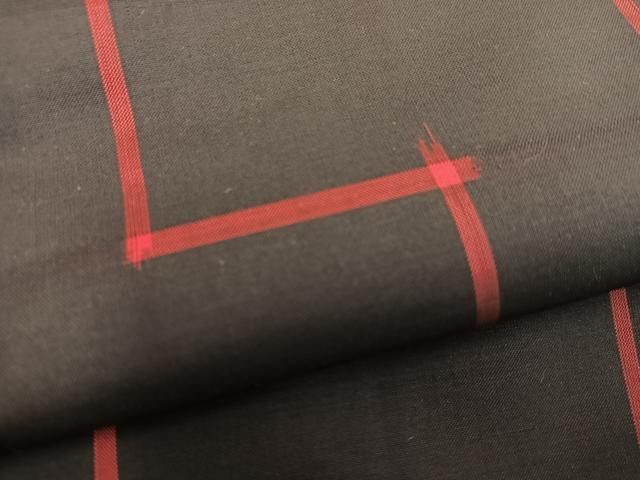 平和屋着物□本場大島紬 幾何学文様 証紙付き 正絹 逸品 BAAX8964mz