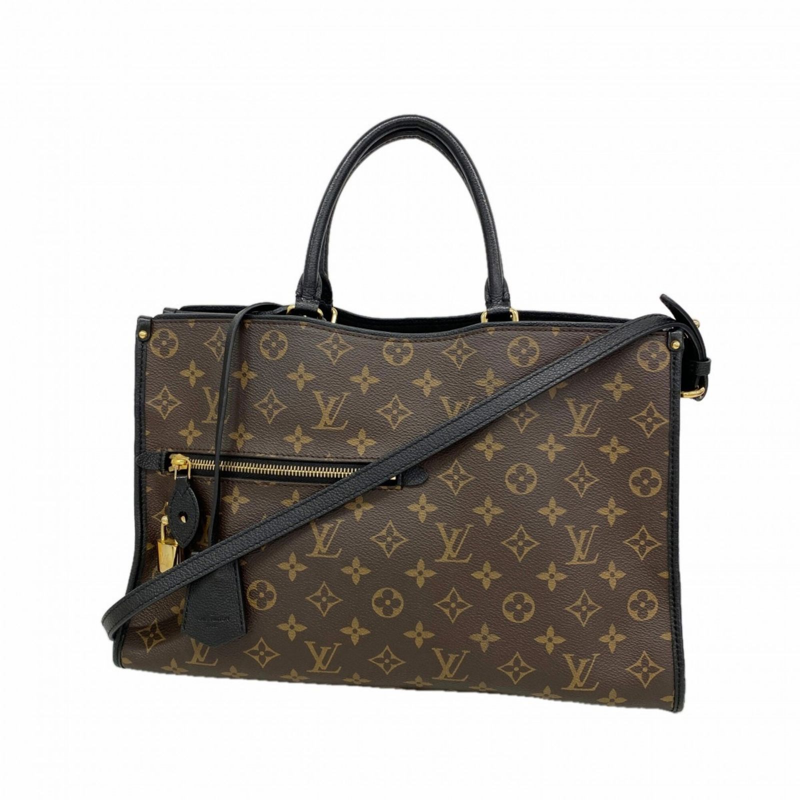 ルイ・ヴィトン(Louis Vuitton) ルイ・ヴィトン トートバッグ モノグラム ポパンクールMM M43435 ノワール 2wayバッグレディース OP013005
