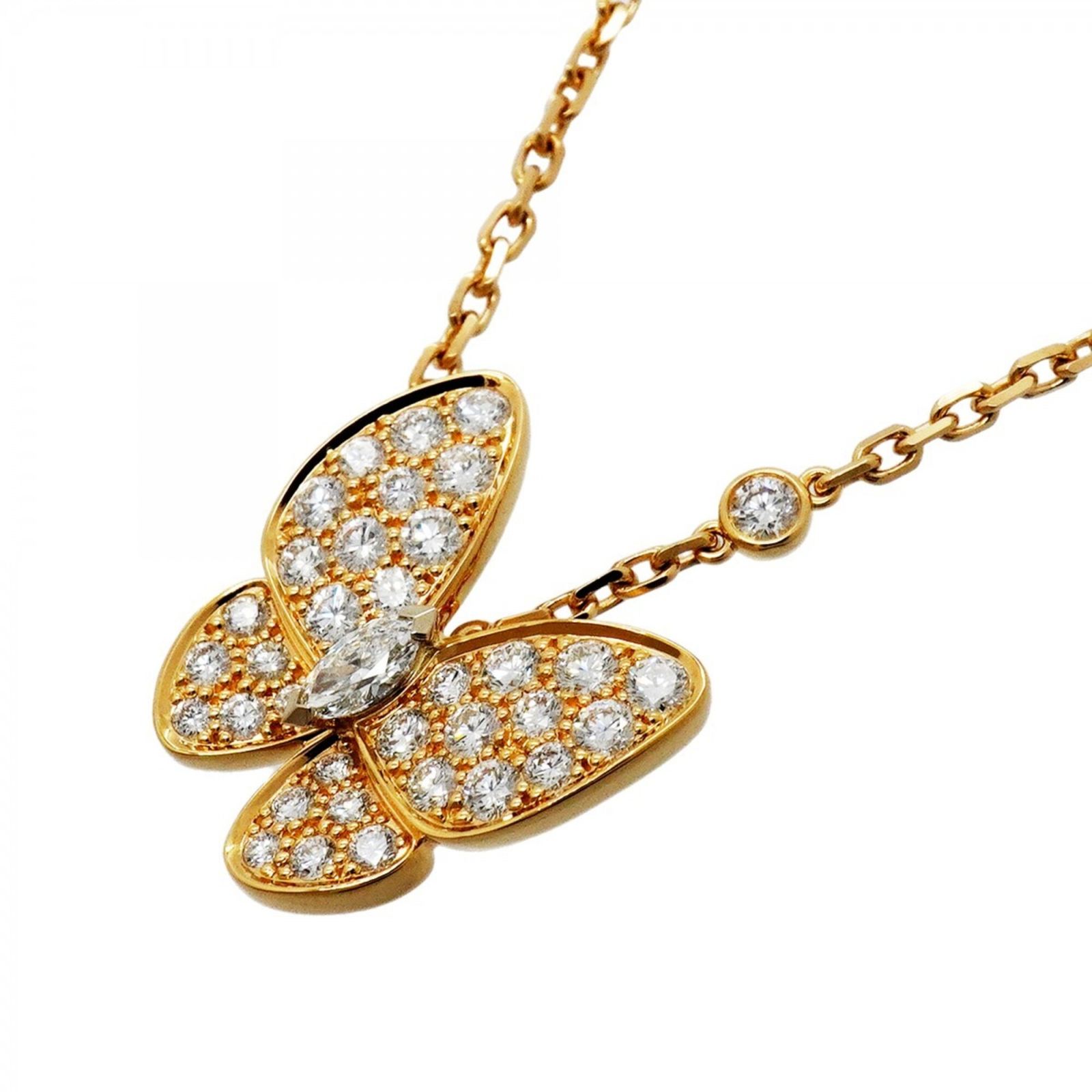ヴァン・クリーフ＆アーペル(Van Cleef & Arpels) ヴァンクリーフ＆アーペル ネックレス ドゥ パピヨン 18KYG イエローゴールド ダイヤモンドレディース 755,384円