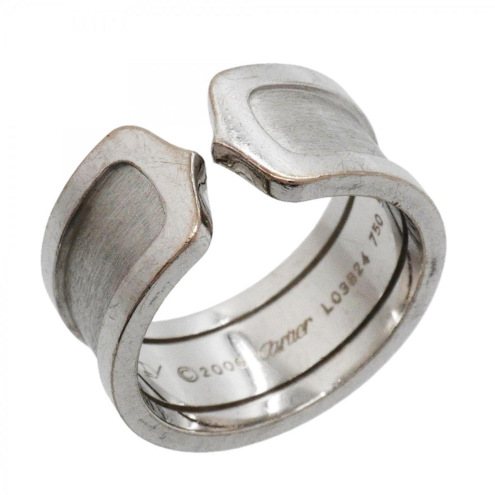 カルティエ(Cartier) カルティエ リング C2 ラージ 18KWG ホワイトゴールド ＃57メンズ 186,457円
