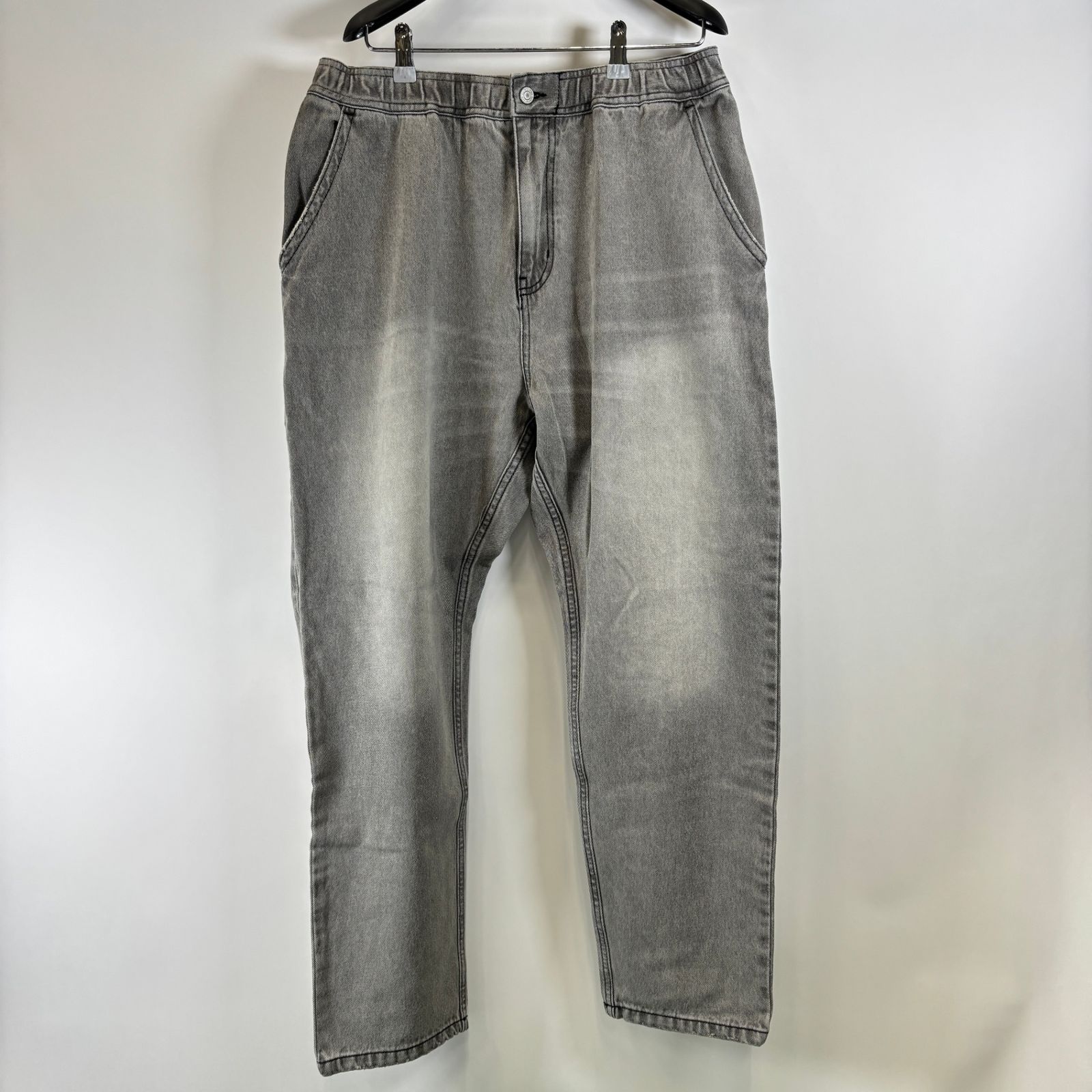 SWOON KIBACOWORKS LAYBACK PANTS エイジドデニムイージーパンツ ブラック L