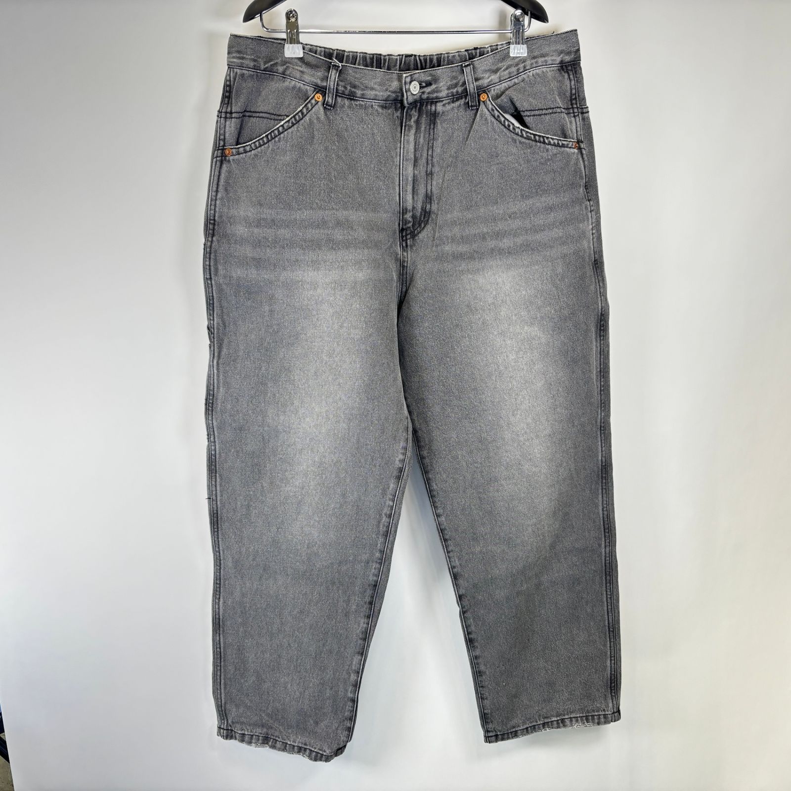 SWOON KIBACOWORKS HAZY PAINTER エイジドブラックデニムペインターパンツ ブラック L