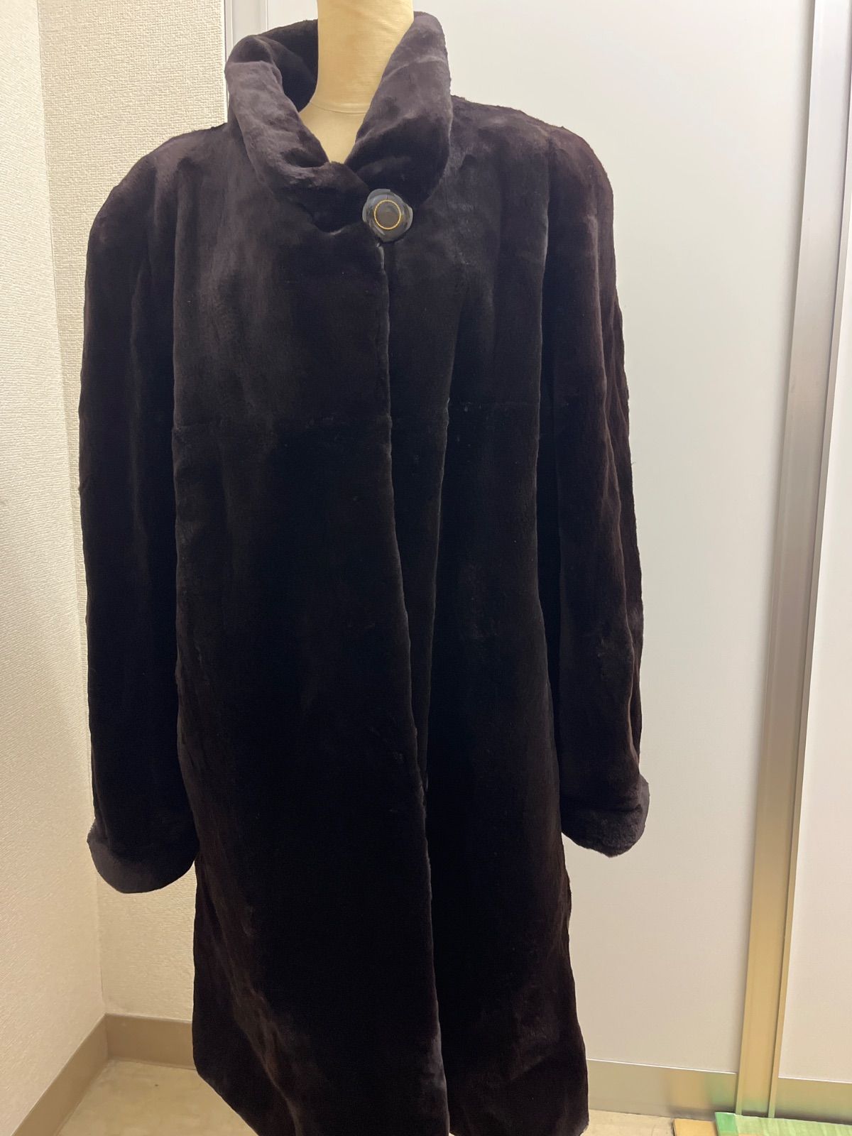 レディース 【美品】毛皮コート ミンク ショート丈 デザイン 