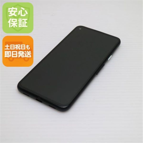 超美品 SIMフリー Google Pixel 4a ブラック スマホ 白ロム 土日祝発送OK