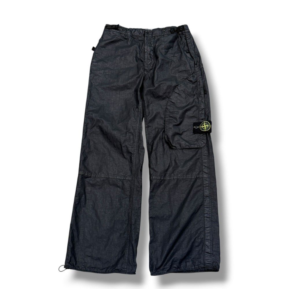 STONE ISLAND Organic Nylon Panama-TC Cargo Pants カーゴパンツ W28 ブラック