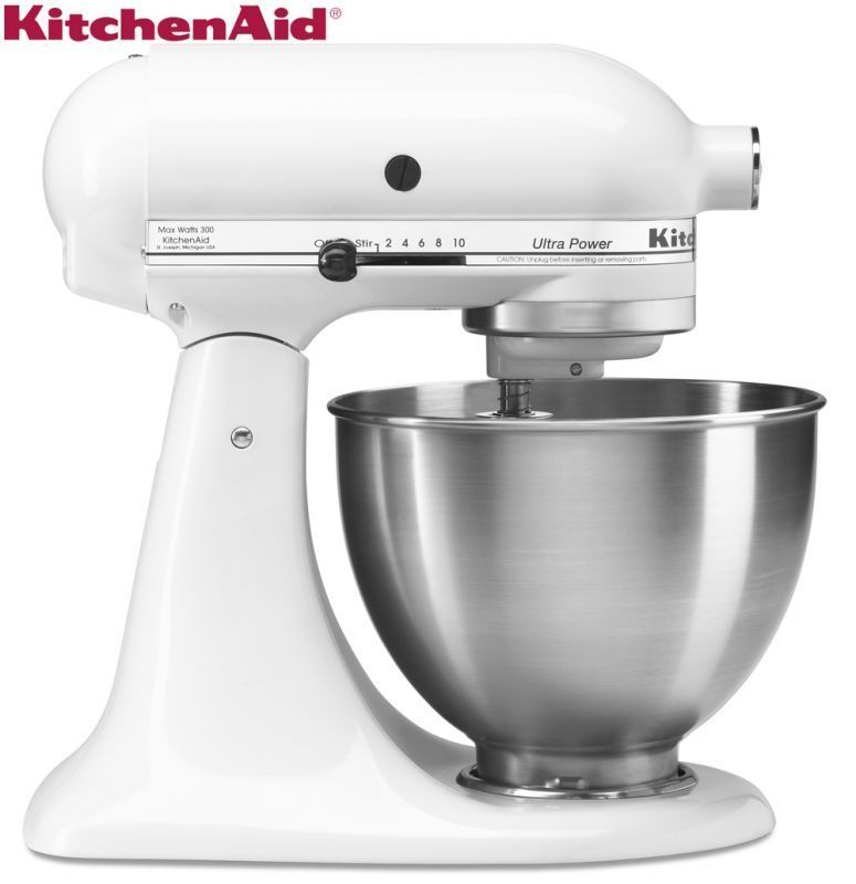 【新品未使用】KITCHENAID スタンドミキサー 4.3L ボウル ホワイト 9KSM95WH