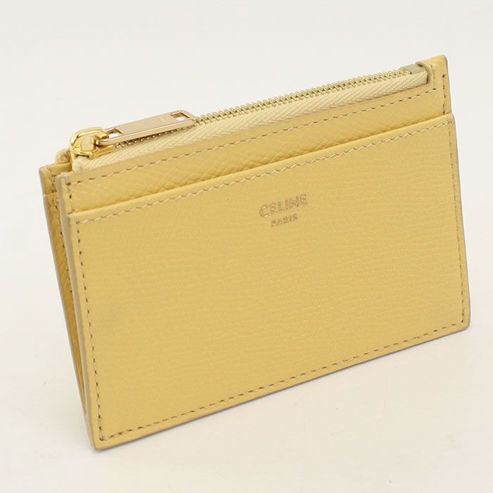 CELINE セリーヌ ジップ付きカードホルダー フラグメントケース 10F993 小銭入れ カーフ【中古】 レディース