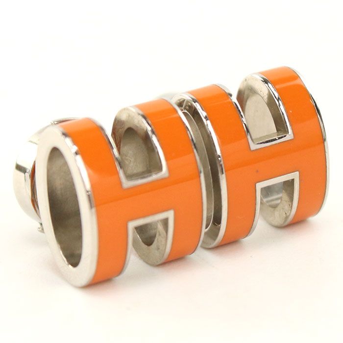 HERMES エルメス ミニポップH ピアス メタル【中古】 レディース