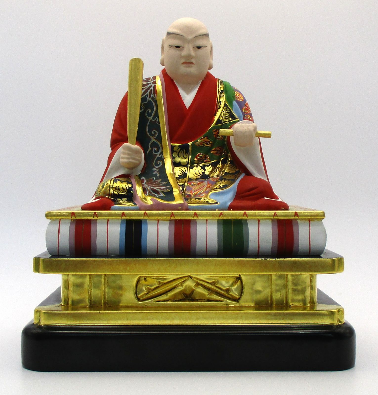 アウトレット品】 木製 極彩色 金箔押し 日蓮聖人 3.0寸 - メルカリ
