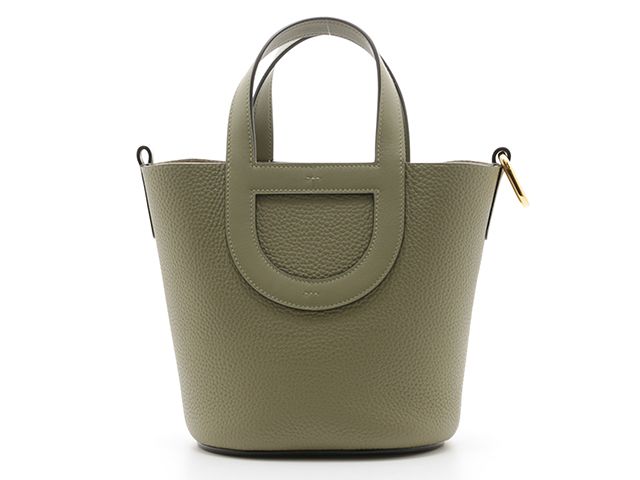 HERMES エルメス インザループ18 ハンドバッグ トリヨンクレマンス セージ/GP Ｂ刻印 レディース【中古】434