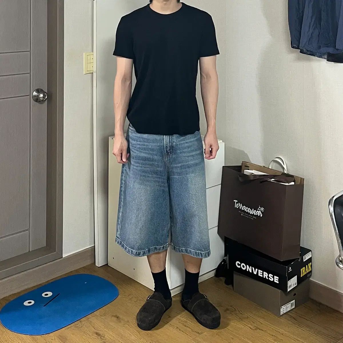 モッド9 blue IVY バミューダ デニム パンツ