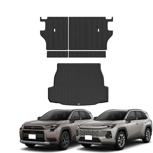 新型 RAV4 60系 パーツ フルカバー シート背面マット ラゲッジマット 3D カーゴトレイマット スポーツマット カーゴマット 5P ラバータイプ ラブフォー 専用 保護 パーツ 汚れ予防 防水 軽量 防汚 防滑 掃除 内装 カスタム eb683ad9