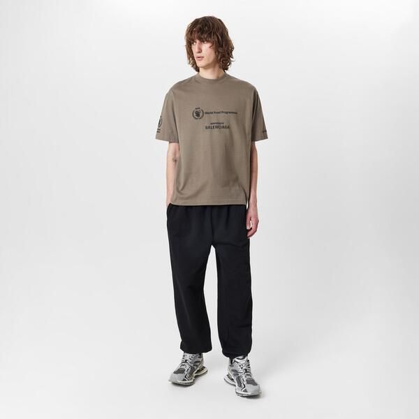 バレンシアガ メンズ トップス Tシャツ レギュラーフィット Balenciaga Mens Regular FitShirtaupeBlack ブラック