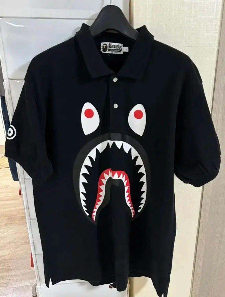 A BATHING APE アベイシングエイプ シャーク 半袖 カラーTシャツ XL 9,096円