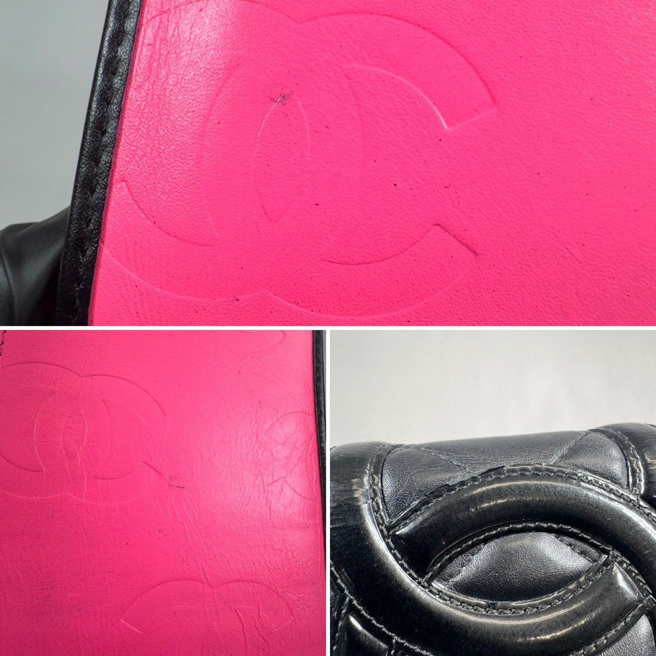 美品】CHANEL シャネル カンボンライン フラップ ロング 二つ折り 長