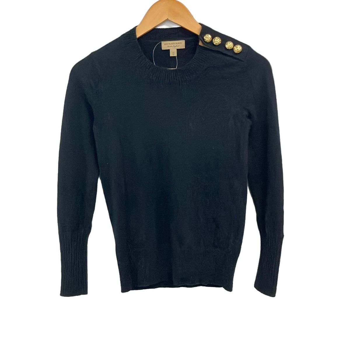 BURBERRY LONDON ENGLAND(バーバリーロンドンイングランド) 長袖セーター サイズXS レディース美品 - 黒 カシミヤ 14,271円