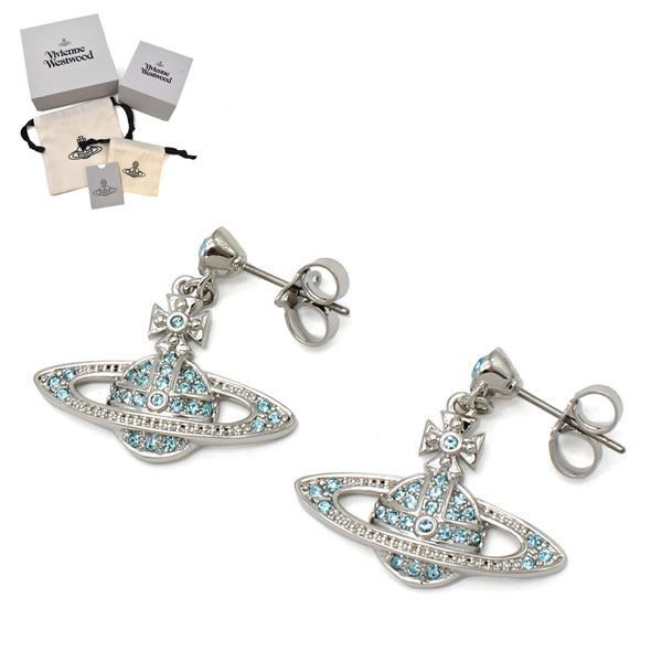 ヴィヴィアンウエストウッド VIVIENNE WESTWOOD ピアス 62020025-02P763 MINI BAS RELIEF DROP EARRINGS プラチナム シルバー