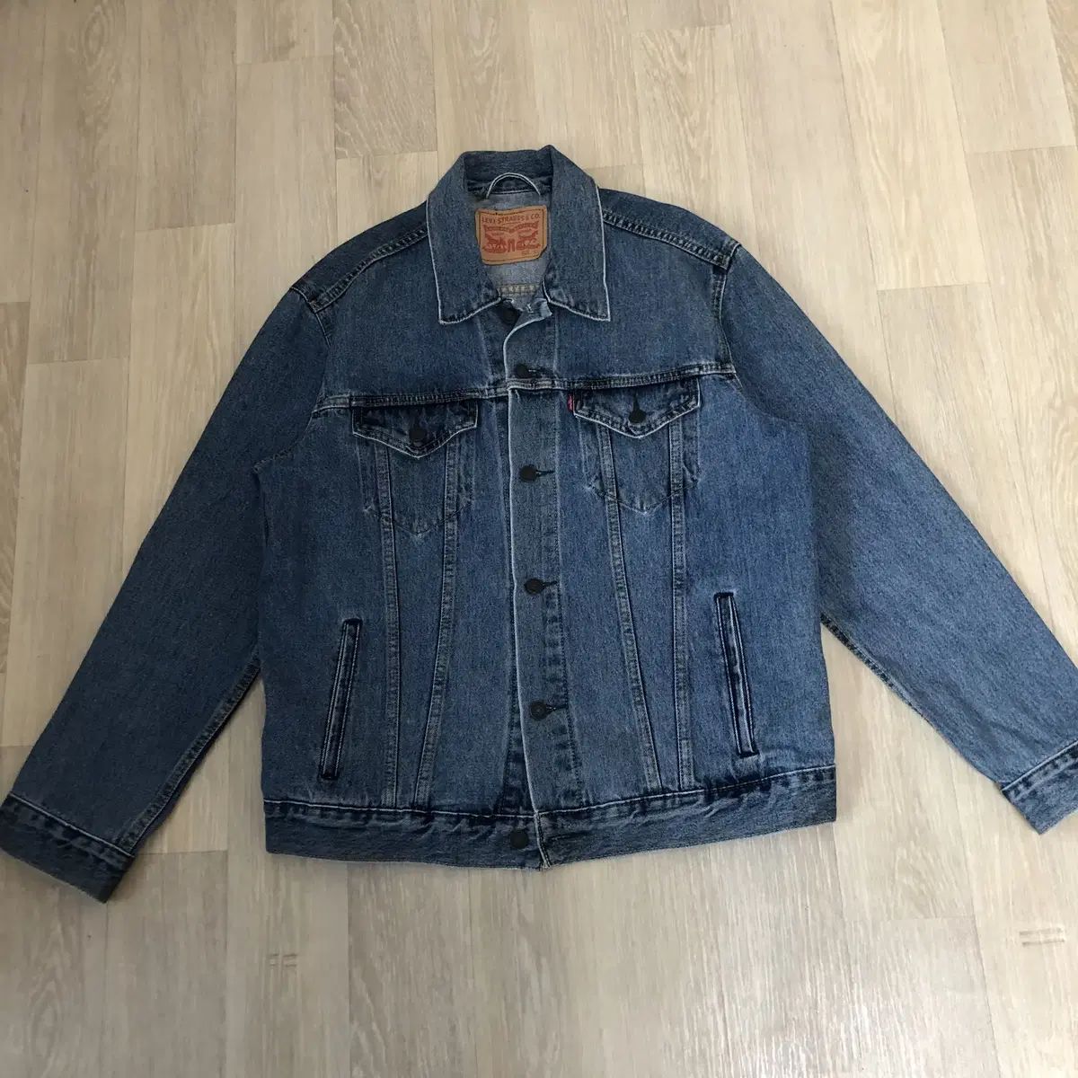 L) リーバイス Levi's 72334 ウォッシュド ライトブルー デニム ジャケット