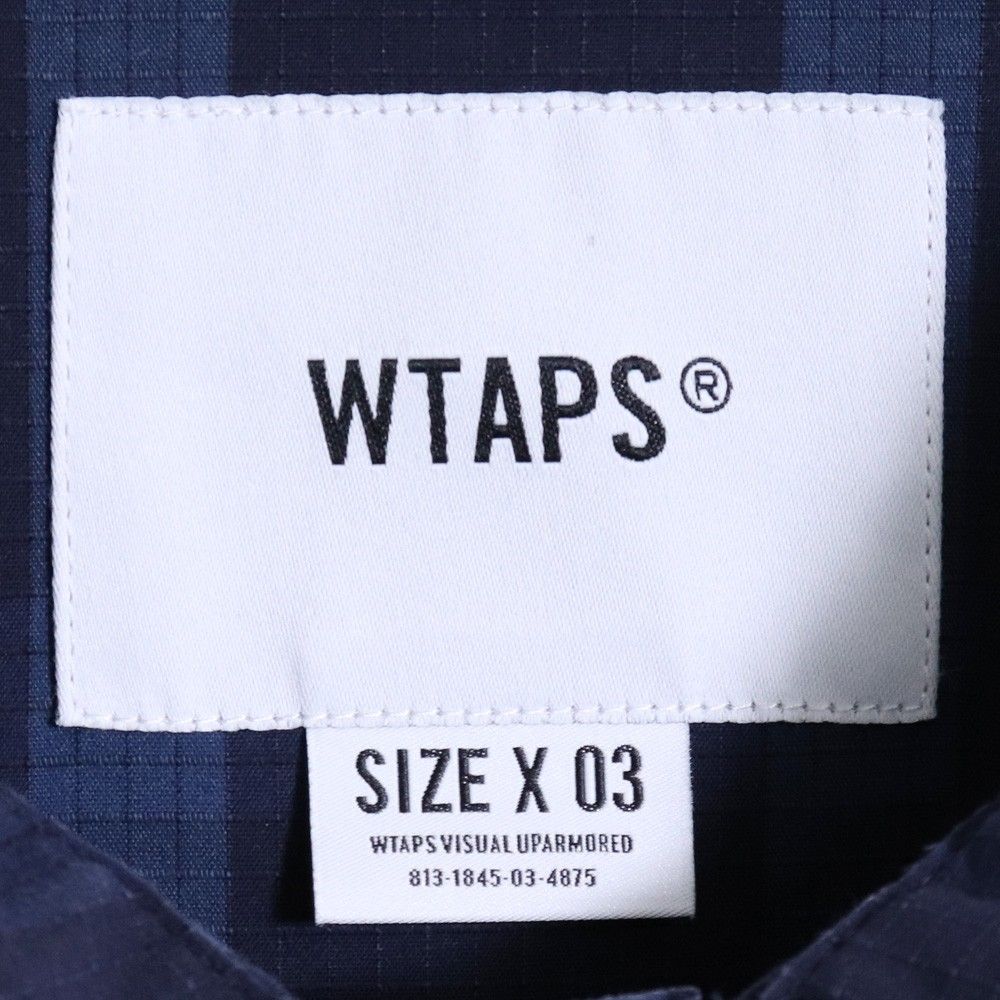 WTAPS WCPO/LS/COPO.RIPSTOP.TEXTILE.COOLMAX サイズ03 ネイビー