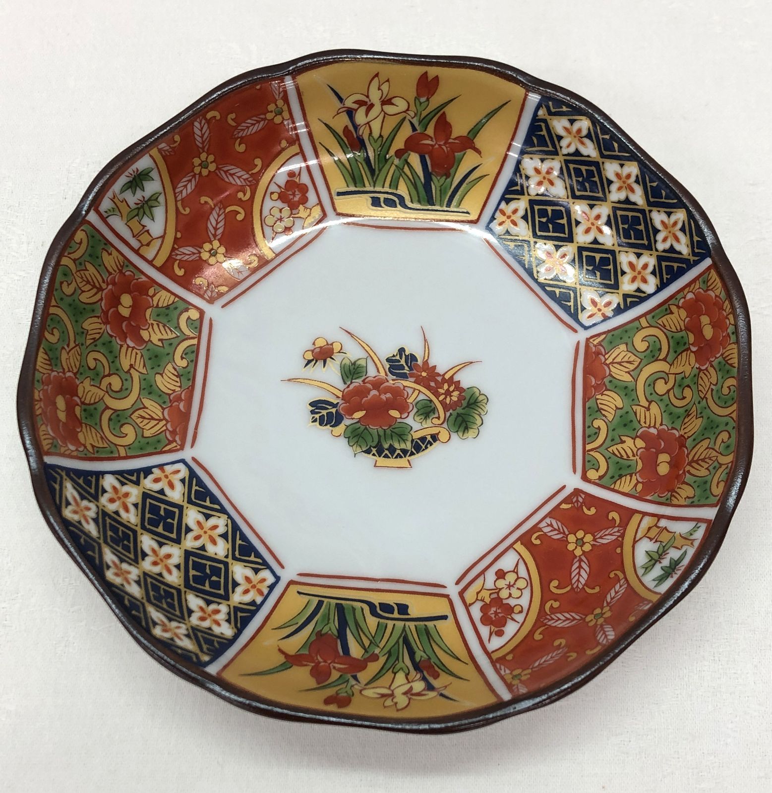 未使用品　有田焼　仁祥窯　大皿 未使用保管品】有田焼 仁祥窯 古伊万里 金彩 和合揃 大皿 小皿セット